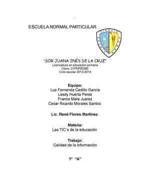 Instrumento de evaluación de la calidad de información