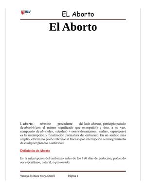 el aborto 