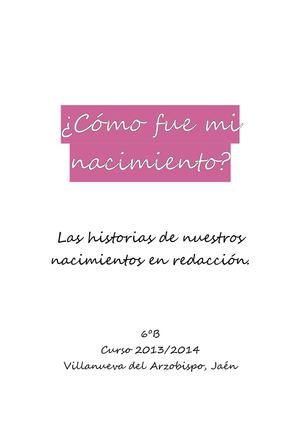 ¿Cómo fue mi nacimiento?