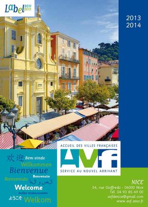GUIDE AVF BIENVENUE À NICE 2013
