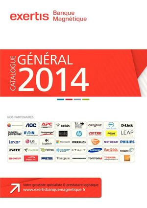 Exertis Banque Magnetique - Catalogue Général 2014