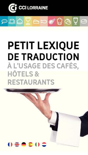Lexique de traduction à l'usage des Cafés, Hôtels & Restaurants - Edition 2013