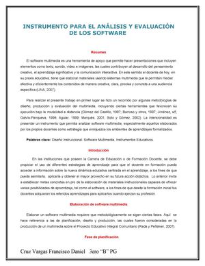 Instrumento de evaluacion de un software (Francisco Daniel)