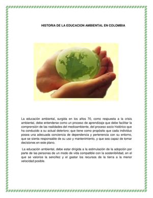 Importancia de la ecologia desde el punto pedagogico y familiar