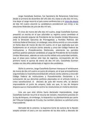 Jorge Castañeda Vs México