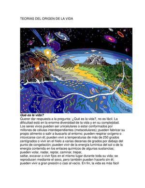 ORIGEN DE LA VIDA