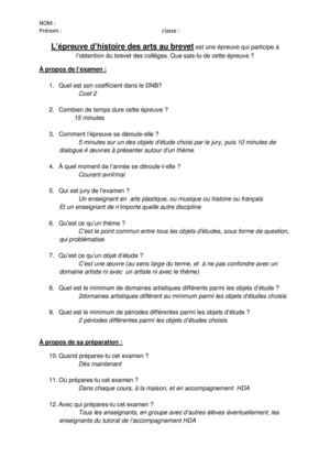 Questionnaire HDA