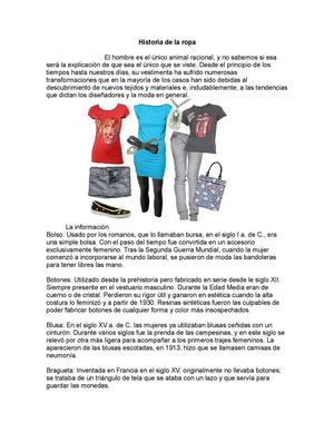 Historia de la ropa 