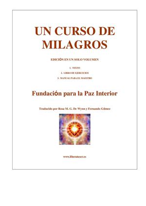 UN CURSO DE MILAGROS- TEXTO