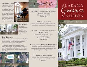Alabama Governor's Mansion Brochure
