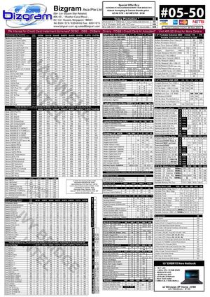 Bizgram Asia November 30th 2013 Pricelist @ 05-50 Sim Lim Square