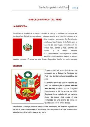 Símbolos patrios del Perú
