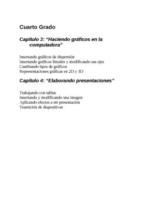 4to Grado Primaria Temario