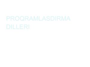 proqram