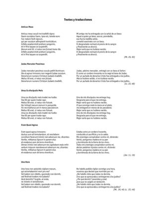 TEXTOS Y TRADUCCIONES DE LOS RESPONSORIOS DE TINIEBLAS DE TOMÁS LUIS DE VICTORIA