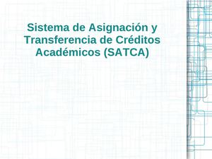 Sistema de asignación  y transferencia de créditos académicos