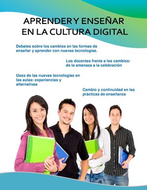 Aprender y Enseñar en la Cultura Digital - Inés Dussel