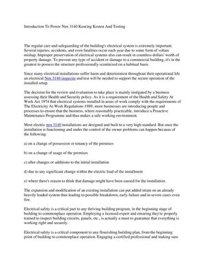 4.Introduction To Power Nen 3140 Keuring Kosten And Testing