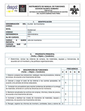MANUAL DE FUNCIONES AUX. DE INVENTARIOS