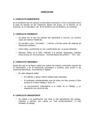 CONFLICTOS
