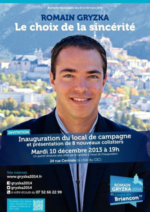 Romain Gryzka - Lettre aux Briançonnais - Décembre 2013
