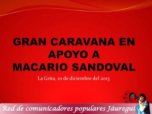 gran caravana apoyo a Macario