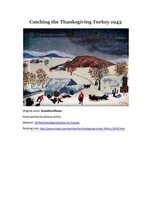 Catching the Thanksgiving Turkey 1943--Artisoo