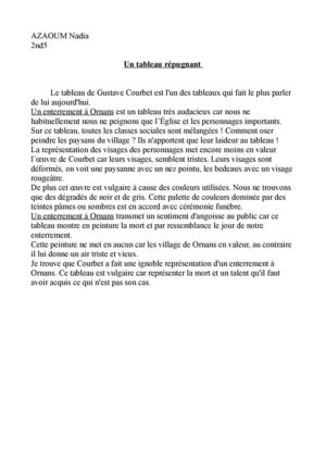 Un enterrement à Ornans