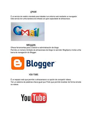 Aplicacións de Google.