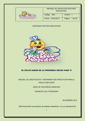 manual de inducción postres macedonia
