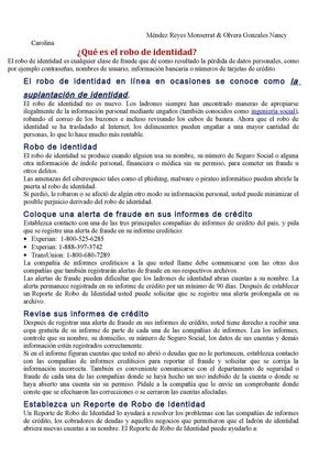 robo de identidad