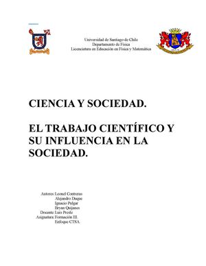 Tarea Nº3: Guía Ciencias y Sociedad.