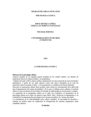Psicologia Clinica