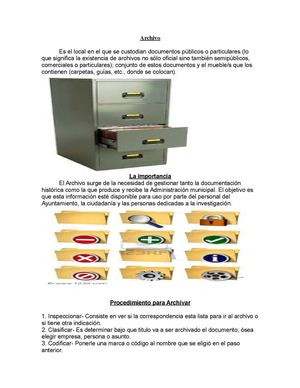 archivo y su importancia