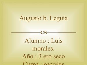 augusto b. leguia 