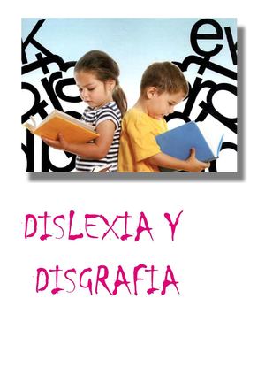DISLEXIA Y DISGRAFIA