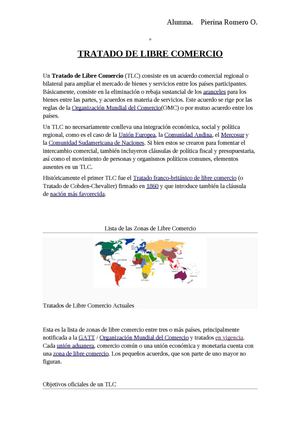 EL TRATADO DE LIBRE COMERCIO