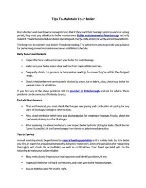 Tips To Maintain Your Boiler