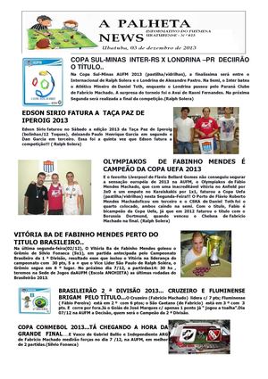 A PALHETA NES INFORMATIVO      ED. 025