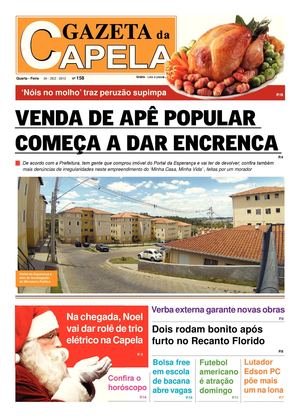 GAzeta da Capela 04 de Dezembro de 2013