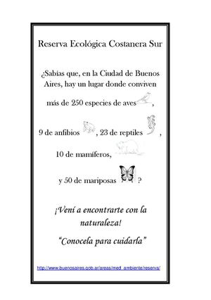 Volante de la Reserva Ecológica