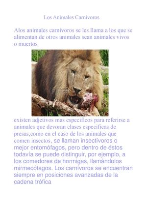 Los animales