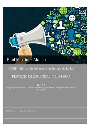 Proyecto de Comunicación Externa - INTEF - Raúl Martínez Alonso