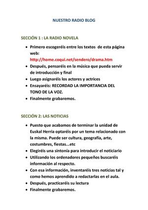 Nuestro radio blog
