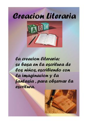 la creación literaria