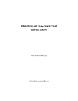 Estadística para Educación Superior