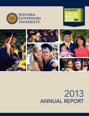 Western Governors University 2013 Annual Report
