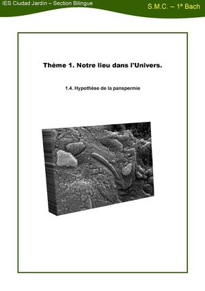 SMC_Hypothèse de la panspermie