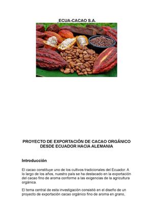 Cacao del Ecuador
