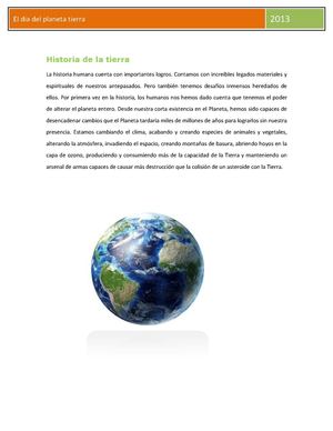 historia de la tierra
